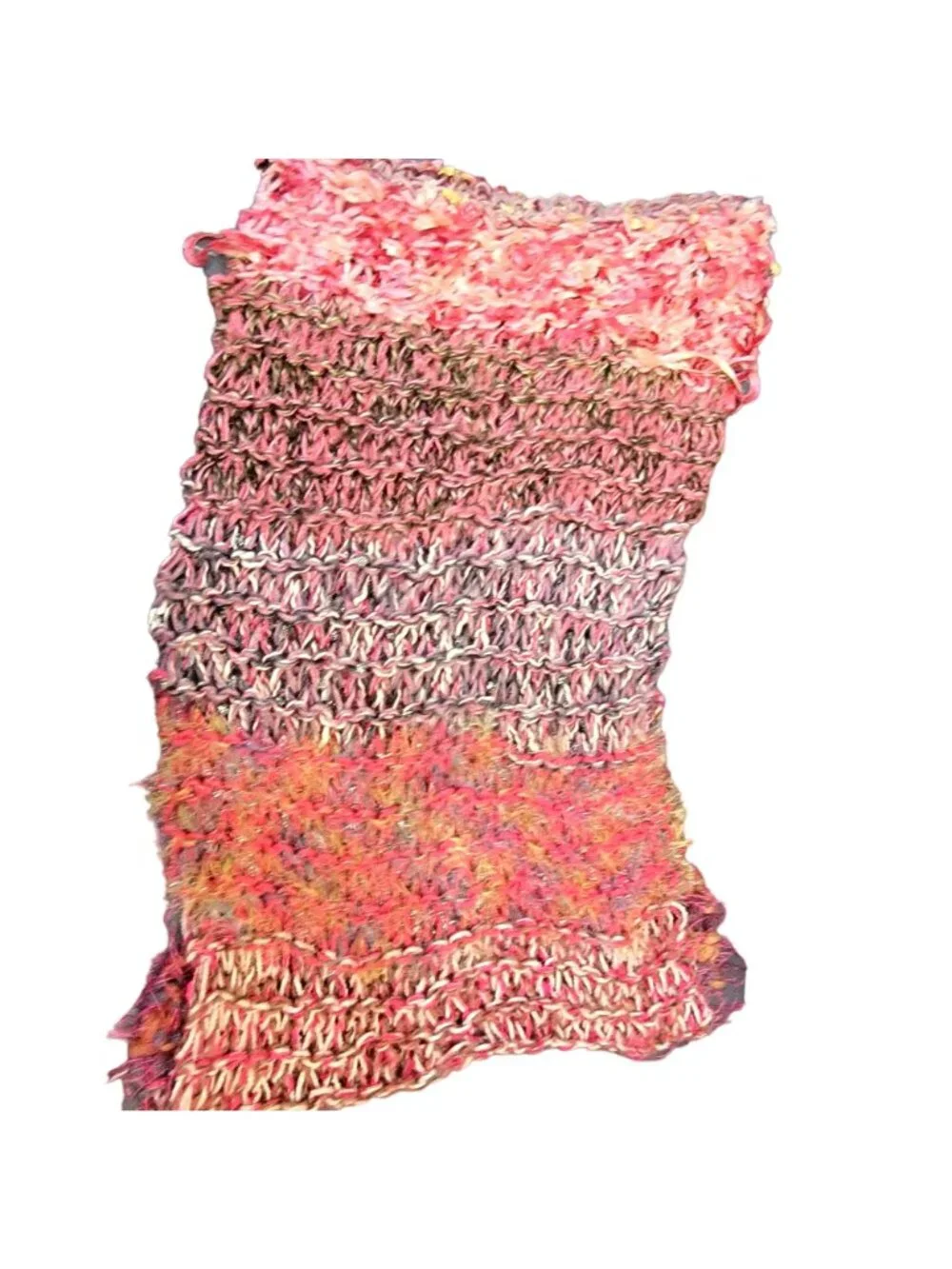 Colorful Fringe Oversize Infinity Scarf Wrap Crochet Knit Women Pink Purple Soft